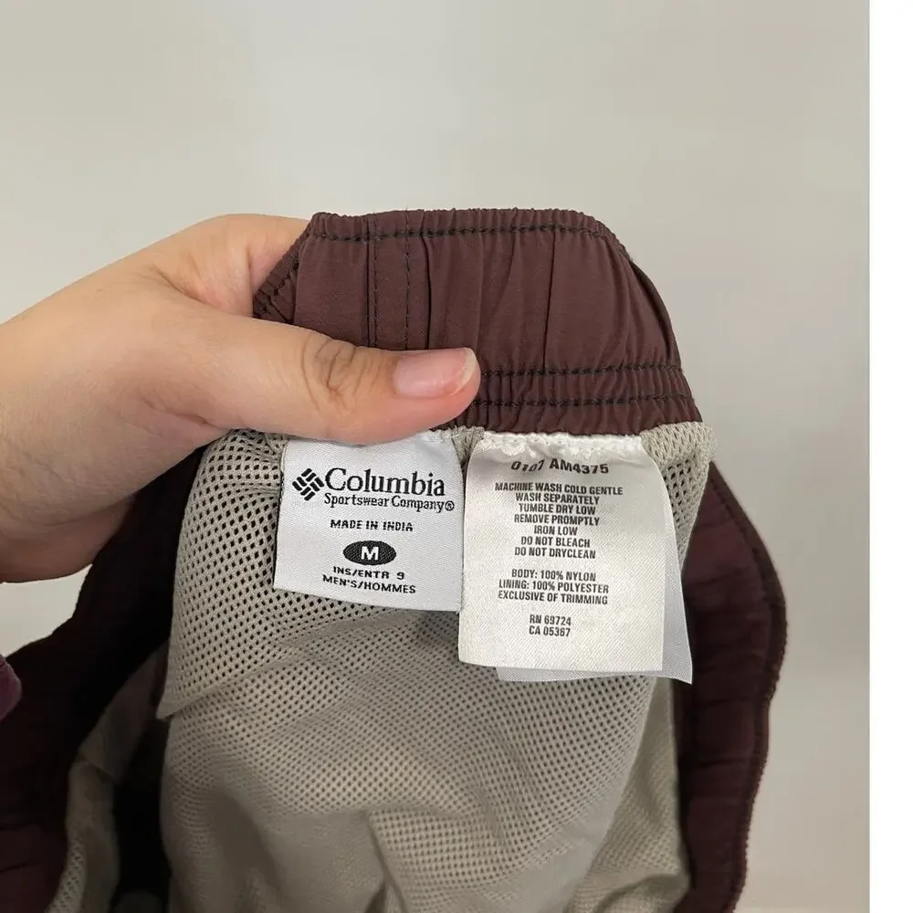 Columbia Men's Brown Cargo Belted Packable Shorts Outdoors Hiking Camping